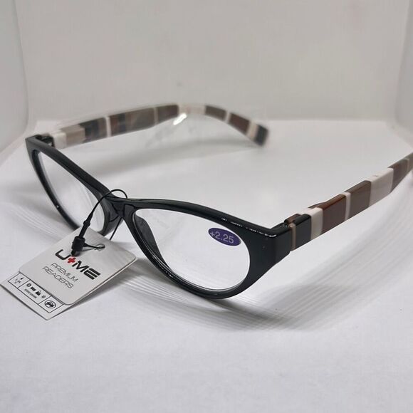 Plaid Cat Eye Women’s Reading Glasses +2.25 - Picture 1 of 3